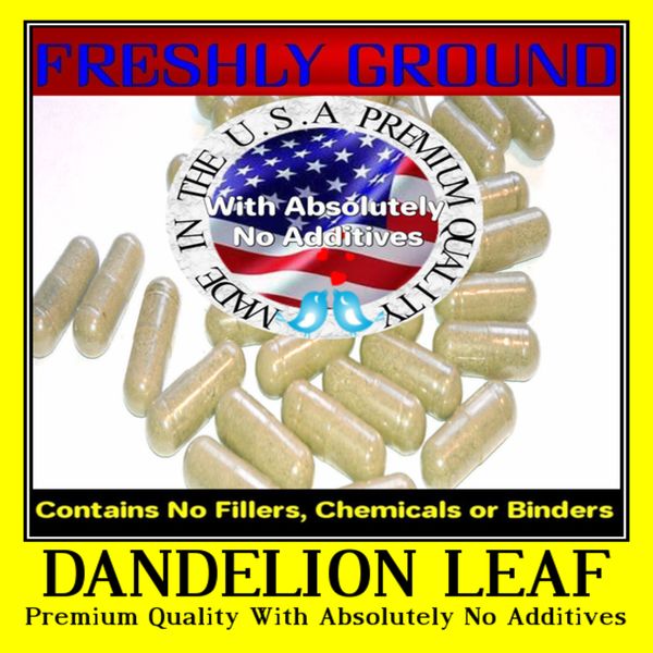 DANDELION LEAF With Absolutely No Additives High Potency 100 Vegetarian Capsules