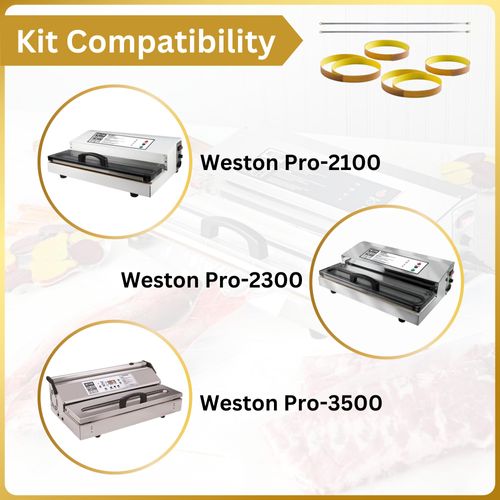 2 Repair Kits Compatible With Weston Pro-2100, Pro-2300 & Pro-3500, 4 Teflon 2 Element