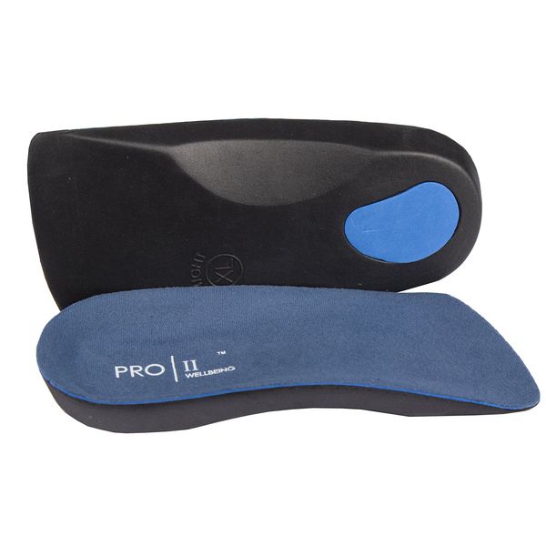 3/4 Orthotic Insole Support Helps Weak and Fallen Arches also Plantar fasciitis, Blue, 5- 6.5 S