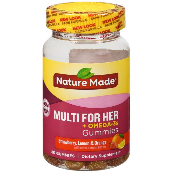 MULTI OMEGA-3 FOR  HER GUMMIES 80CT NATURE MADE 