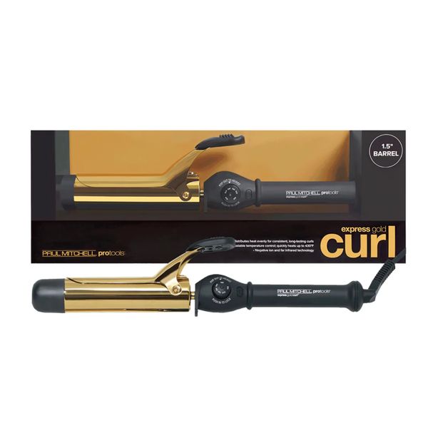 Paul Mitchell Pro-tools Express Curl Gold Curling Iron 1.5" Barrel.