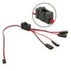 1/10 RC Crawler 4 Way LED Light Controller Switch Y Wire Split Cable for SCX10 TRX-4