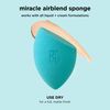 REAL TECHNIQUES New Miracle Airblend Sponge for Foundation - Matt Finish (1 Pack)