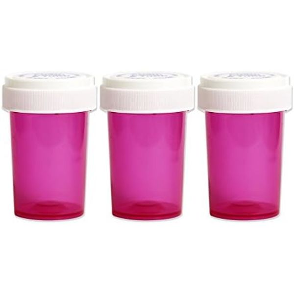  - LIXTICK Medicine Pill CASE Medium 3PACK (PINK)