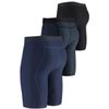 DEVOPS Men's Compression Shorts Underwear (3 Pack) (Medium, Black/Charcoal/Navy)