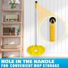 Removable and Washable Microfiber Ceiling and Fan Duster New Yellow