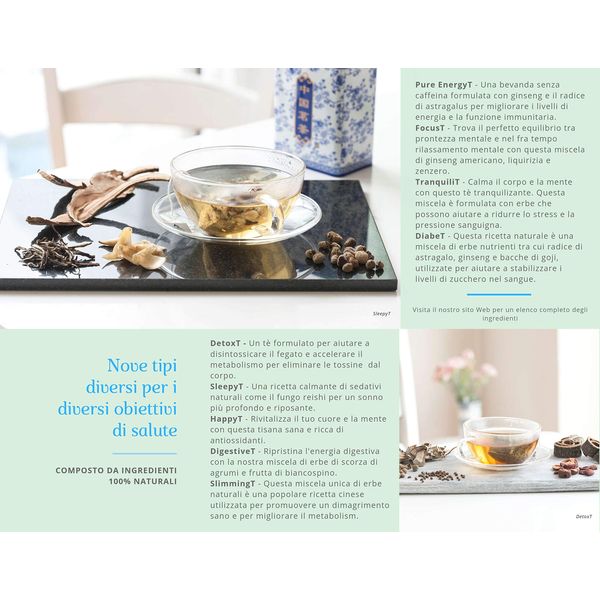 HappyT | Aura Herbal Tea | Revitalise the Heart & Mind | Happy Tea: 20 Tea Bags | Functional Herbal Tea | 100% Natural Ingredients | Vegan & Cruelty-Free | Wellness Tea