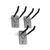 Proslat 13010 Double 8-Inch Locking Hooks Designed for Proslat PVC Slatwall, 3-Pack