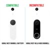 Wasserstein Horizontal Adjustable Mount For Google Nest Doorbell (battery)