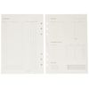 Filofax A5 Organiser Expense Tracker Refill, White