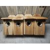 4 BLUEBIRD CEDAR BIRD HOUSE NEW HANDMADE 5/8 CEDAR with squirrel guard