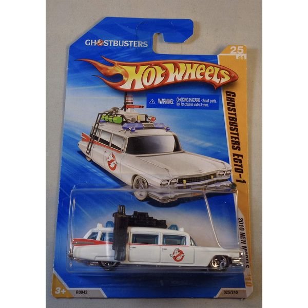 Hot Wheels 2010 New Models GHOSTBUSTERS ECTO-1 1959 Cadillac Wagon White