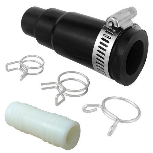 1 Pack Garbage Disposals Dishwasher Drain Hose Adapter, Dishwasher Hose Connector Include 1 Inlet Connector, 1 Clamp and 3 Spring Clamps