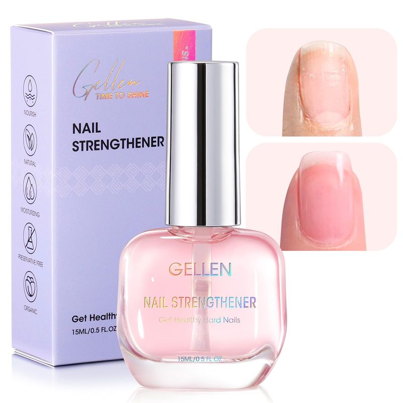 Gellen Nail Strengthener, 4-in-1 Nail Repair Serum Growth Hardener for ...