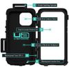 Motorcycle Accessory Bar 8-16mm Mount with Waterproof Case for Apple iPhone 13/13 Pro