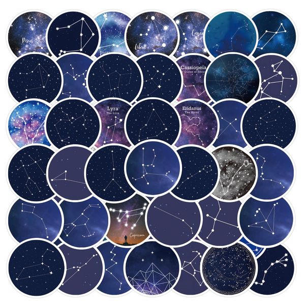 Constellation, Constellation, Astrology, Astronomy, Starry Sky, Space Exploration, Education, Knowledge, Sticker (60 Sheets HY1)
