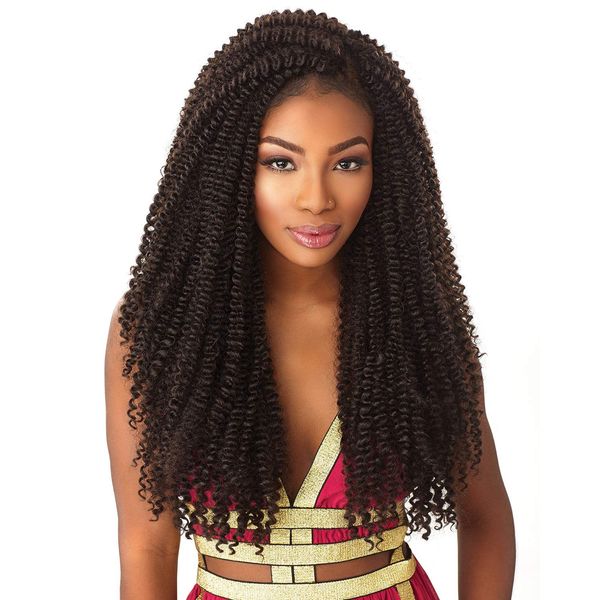 SENSATIONNEL LULUTRESS CROCHET BRAID CORK SCREW 18" (4)