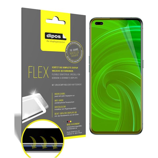 2x Screen Protector for Oppo Realme X50m 5G Protective Film covers 100% dipos