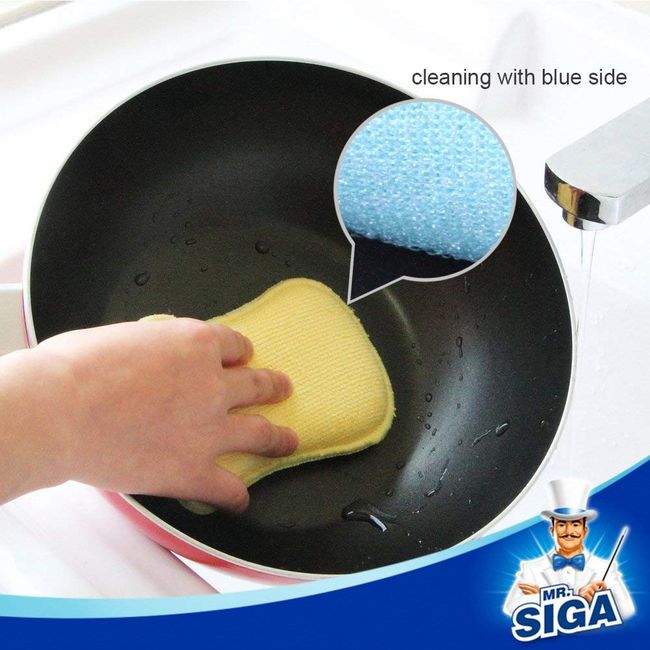 MR.SIGA Pot and Pan Cleaning Brush - Pack of 2