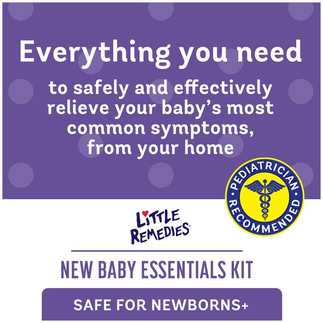 Little Remedies New Baby Essentials Kit, 6 Piece Kit for Baby's Nose and  Tummy