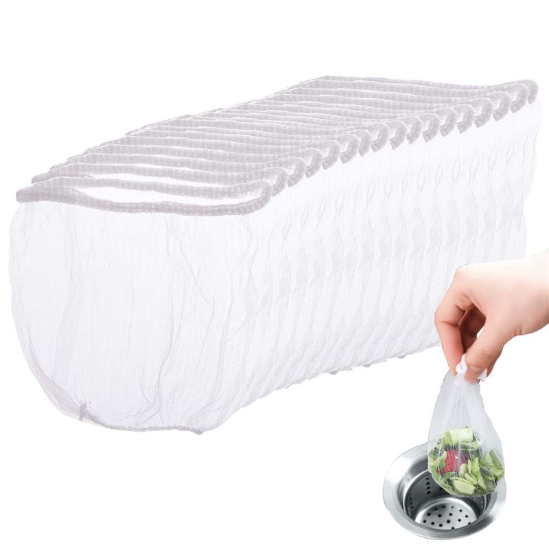 Drainage Net 200 Pcs Drainage Net Triangle Corner Net Garbage Bag ...