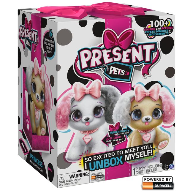  Present Pets, Fancy Puppy Interactive Surprise Plush