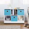 Cube 6 Cubby Storage Shelf Organizer Stackable Counter Cabinet Top Bookcase 