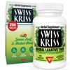 Swiss Kriss Herbal Laxative Tablets, Gentle & Natural Laxatives for Constipation Relief for Adults & Children Over Age 6, Works in 6-12 Hours, Senna Laxative, 250 Tablets Total