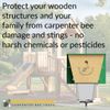 Ultimate Pro, Carpenter Bee Trap, 2 Traps in 1, High-Capacity External Bee Vault -2 Pack - Black
