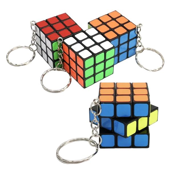 ENN LLC Mini Cube Keychain 3D Puzzle Compact Gift (Set of 48)