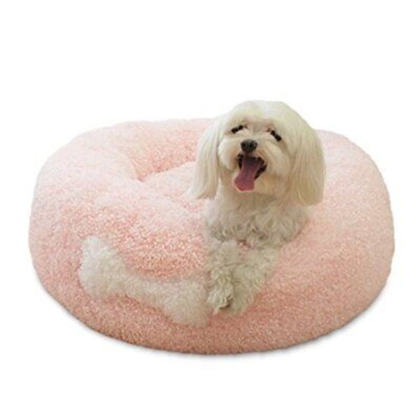 Creation Core Fluffy Super Soft Pink Pet Dog Puppy Cat Bed Medium,