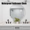 VIFERR Bathroom Shower Kitchen Clock Timer Waterproof Suction Wall Window Mirror Bath Shower Clock Bathroom Accessories(Green)