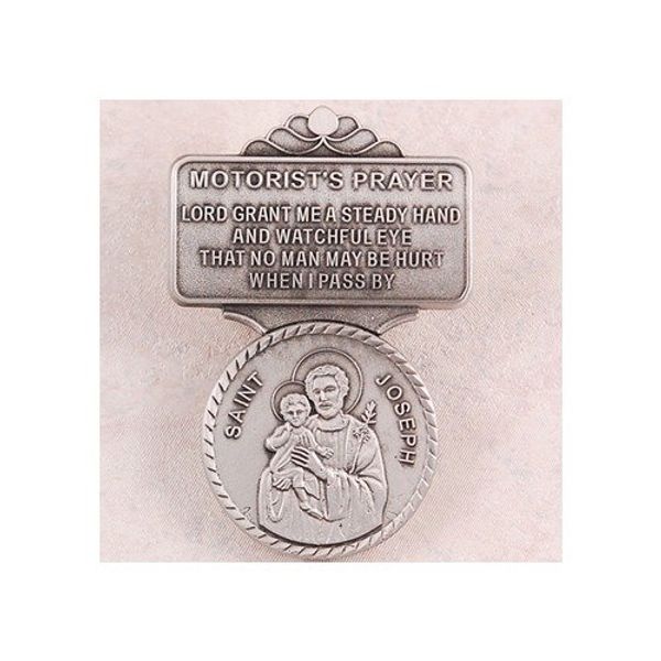 McVan Pewter St. Joseph Visor Clip