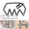 Multi-Angle Measuring Ruler - 12-Side Hole Positioning Aluminum Alloy Template T