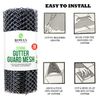 2M Gutter Guard Mesh | Protector Covers for Gutters Downpipe | Block Drain Clog Leaf Debris Drain Covers Outdoor