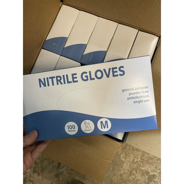 New Bulk of 1000 Disposable Nitrile Gloves