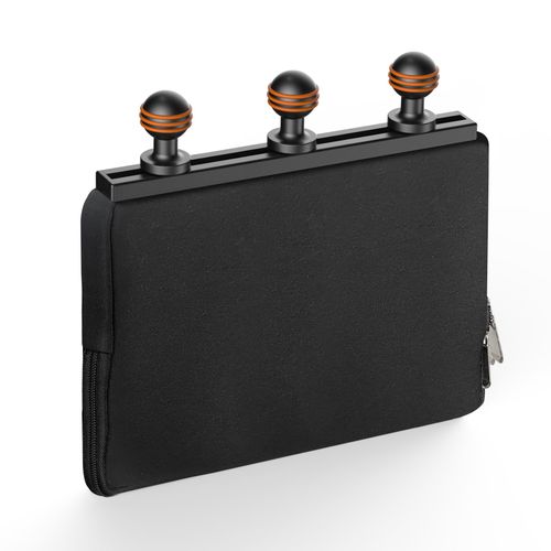 xsaaczm Car Seat Seam Track Bracket with Three 1-inch Ball Heads,Compatible with RAM Mounts Any B Size Double Socket Arm,The Position is Movable,Suitable for Mobile Phones,Walkie Talkies (Large)