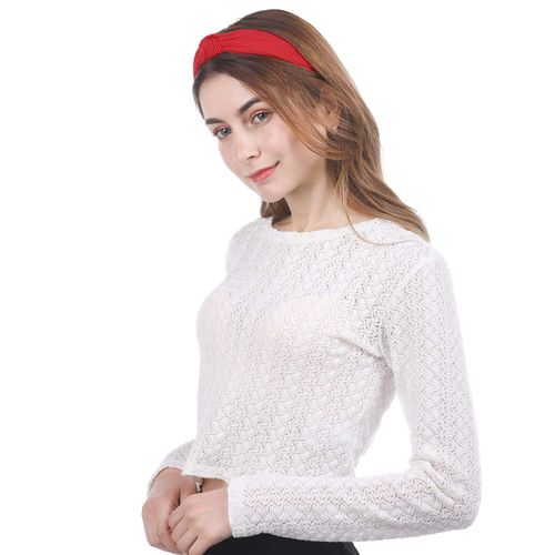Knotted Headbands for Women Girls, Funtopia 9 Pcs Wide Plain Turban Headband Fashion Cross Knot Hair Bands with Solid Colors
