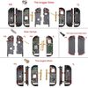 eXtremeRate DIY Replacement Shell Buttons for Nintendo Switch & Switch OLED, Light Cyan Custom Housing Case with Corlorful Button for Joycon Handheld Controller [Only the Shell, NOT the Joycon]