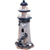 Wooden Lighthouse Decor, 10.25Inch Decorative Nautical Lighthouse Rustic Ocean S