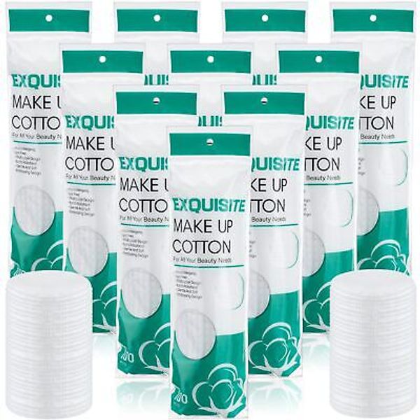 1000 Pcs Cotton Rounds Bulk Exfoliating Rounds Cotton Rounds for Face Makeup ...
