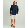 HUK Tide Point Solid Long Sleeve Shirt, Button Down for Men, Naval Academy