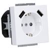 Voltking Busch-Jaeger 20 EUCB2USB-884 Schuko 2X USB Socket Studio White Matt 2CKA002011A6277