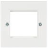 Ex-Pro Single 1 Gang Wall Plate Module Frame for 2 x Clip in Modular Oulet Socket Faceplate - 2 Pack