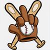 CafePress Baseball Player Baseball Glove Mid 17 oz Latte Mug