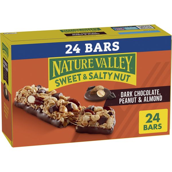 NEW Chewy Granola Bars, Dark Chocolate Peanut Almond, 24 Bars, 28.8 OZ