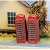 Langley Models 3 Solid Telephone boxes N Scale UNPAINTED Metal Model Kit A11