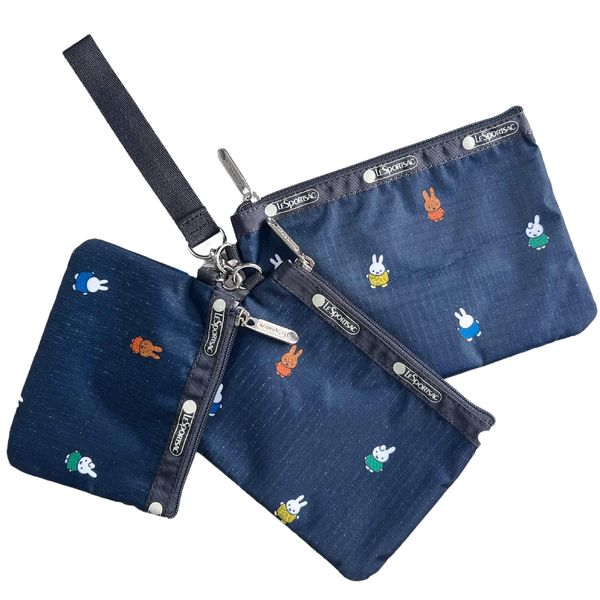 Miffy Snoopy Tom & Jerry Pouch, Storage Pouch, Travel Pouch, Men's Pouch, Multi-Pouch, Packing, Divided, Waterproof, Travel, Portable, Functional, Cute, Model No. 3455, Miffy Blue, Casual