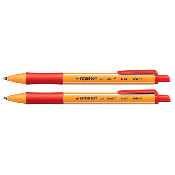 STABILO Pointball Ballpoint Pen, Pack of 2