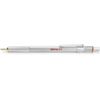 rOtring 800 Ballpoint Pen | Medium Point | Black Ink | Silver Barrel | Refillable | includes Velvet Pen Case